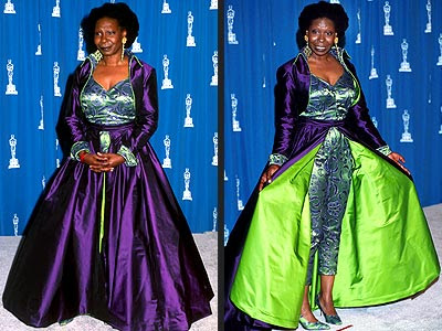 Whoopi Goldberg in beautiful dr...